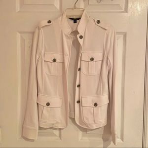 NWOT Ralph Lauren white knit blazer